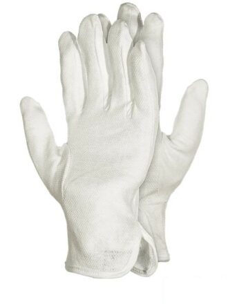 Pracovní rukavice s terčíky MICRON WHITE