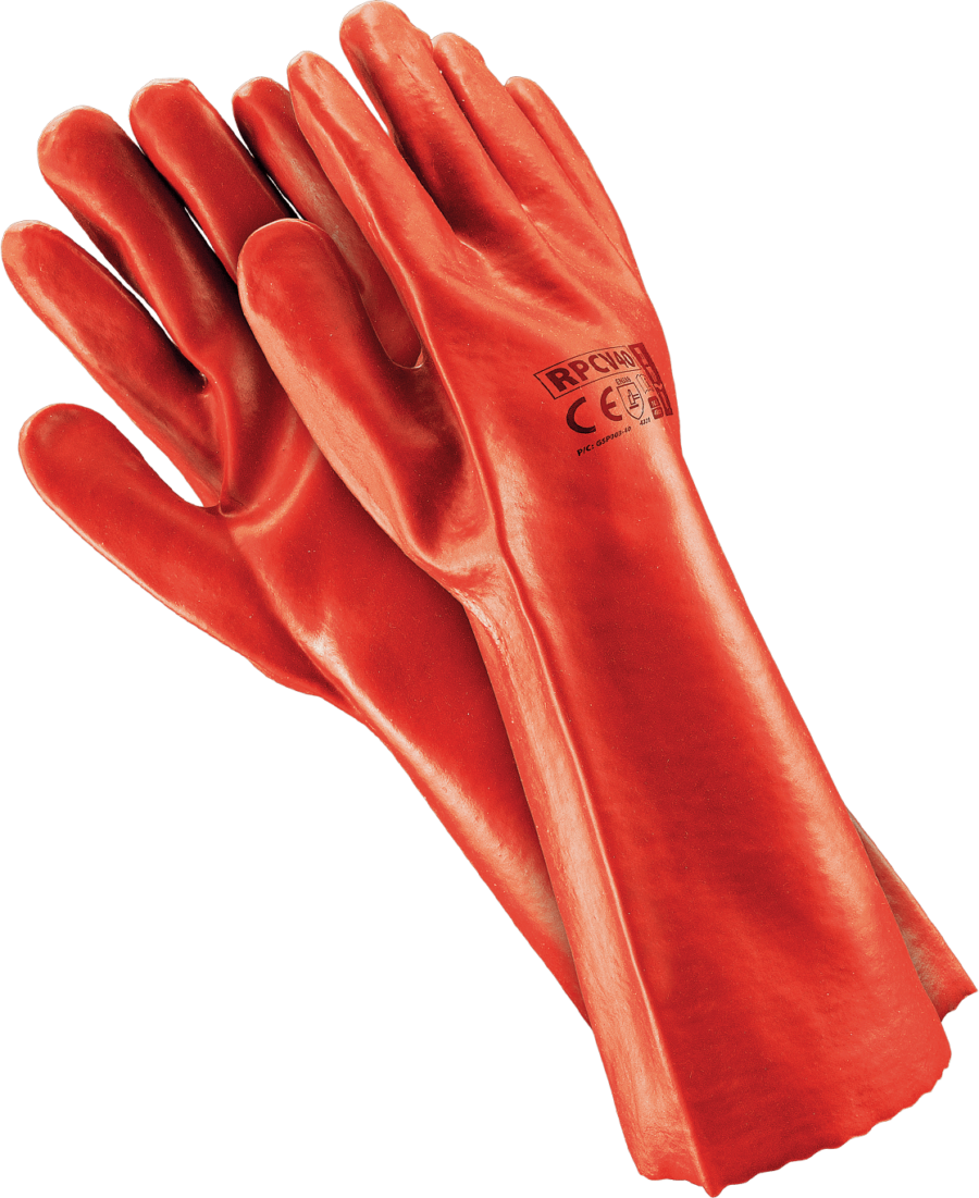 Gumové rukavice pracovní PVC 40 cm