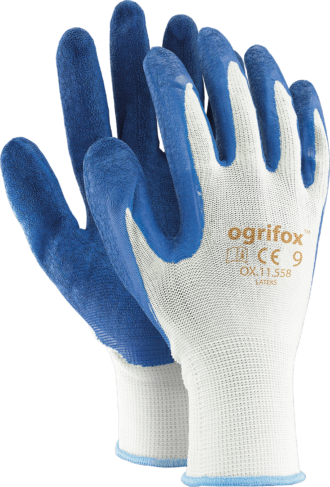 Latexové rukavice RICK OX WHITE