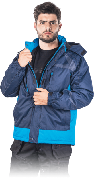 Zimní bunda s kapucí ZEALAND BLUE