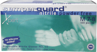 Jednorázové nitrilové nepudrované rukavice XPERT 100ks