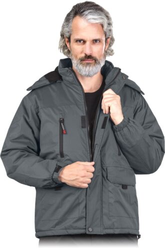 Zimní pracovní bunda s kapucí NORWAY GREY