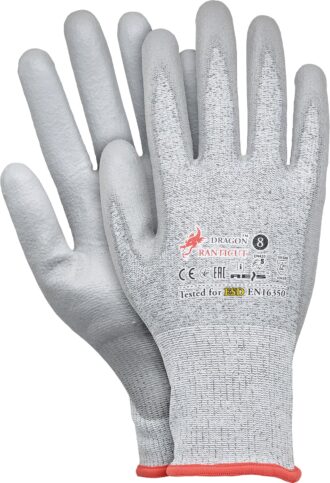 Protiporézne pracovní rukavice antistatické DRAGON® ANTICUT ESD