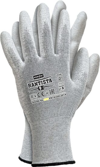 Máčené pracovní rukavice antistatické ANTISTA ESD