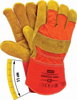 Kombinované kožené pracovní rukavice GOLDINO LONG