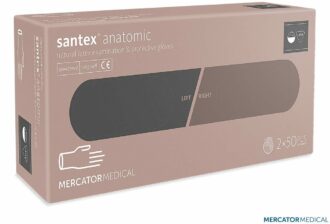 Diagnostické latexové rukavice 100ks MERCATOR Santex® pudrované
