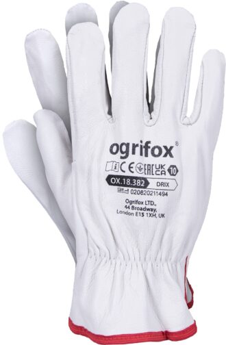 Celokožené pracovní rukavice z kozinky DRIX