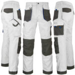 Pracovní montérky do pasu PROFI COOL WHITE 2.0