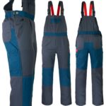 Pracovní kalhoty s laclem DELUX CHARCOAL