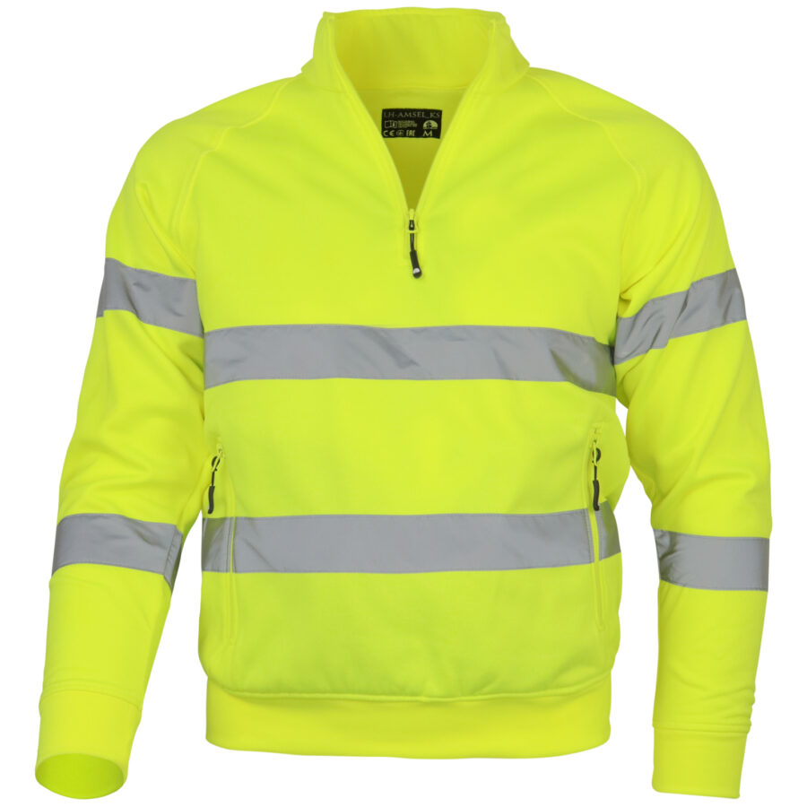 Reflexní mikina na zip PRO HIVIS