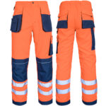 Reflexní montérky PROFI HIVIS NAVY ORANGE