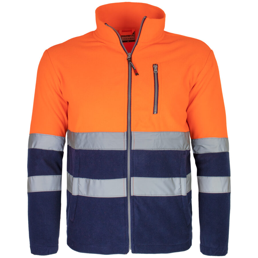 Reflexní fleecová mikina PROFI HIVIS NAVY