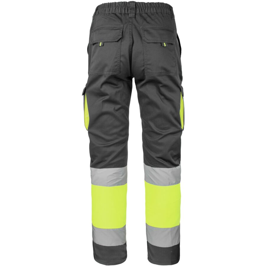 Reflexní kalhoty s elastanem MANNLAND HIVIS BLACK