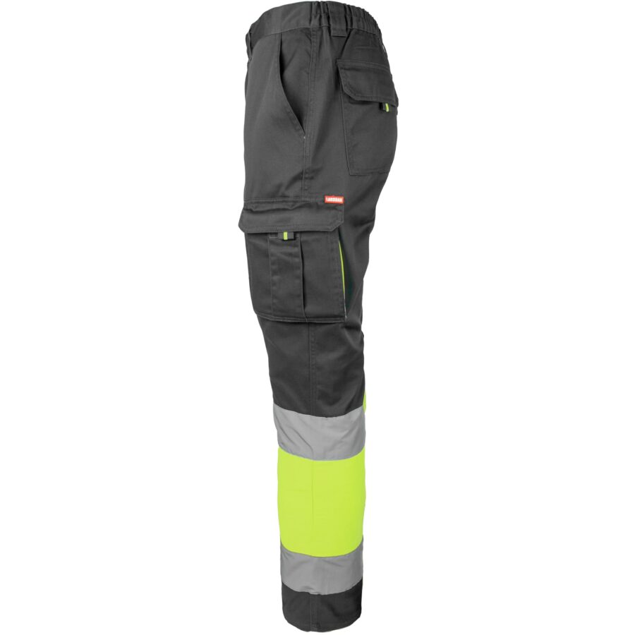 Reflexní kalhoty s elastanem MANNLAND HIVIS BLACK