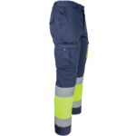 Reflexní kalhoty s elastanem MANNLAND HIVIS NAVY