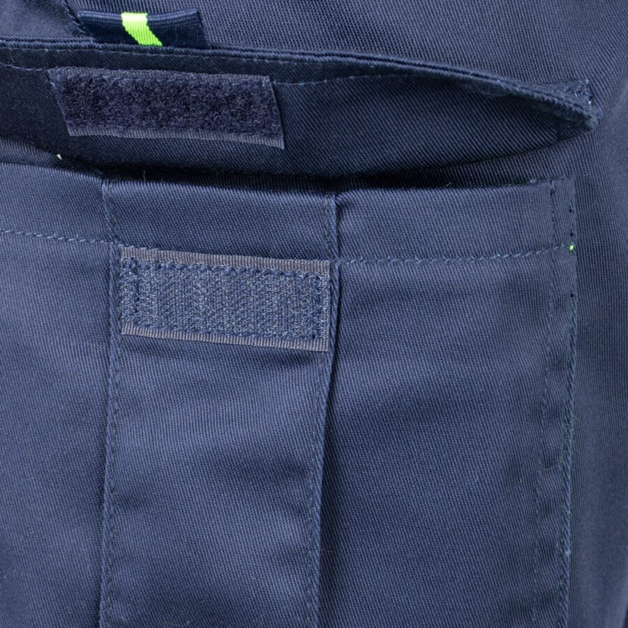 Reflexní kalhoty s elastanem MANNLAND HIVIS NAVY