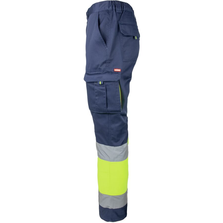 Reflexní kalhoty s elastanem MANNLAND HIVIS NAVY