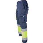 Reflexní kalhoty s elastanem MANNLAND HIVIS NAVY