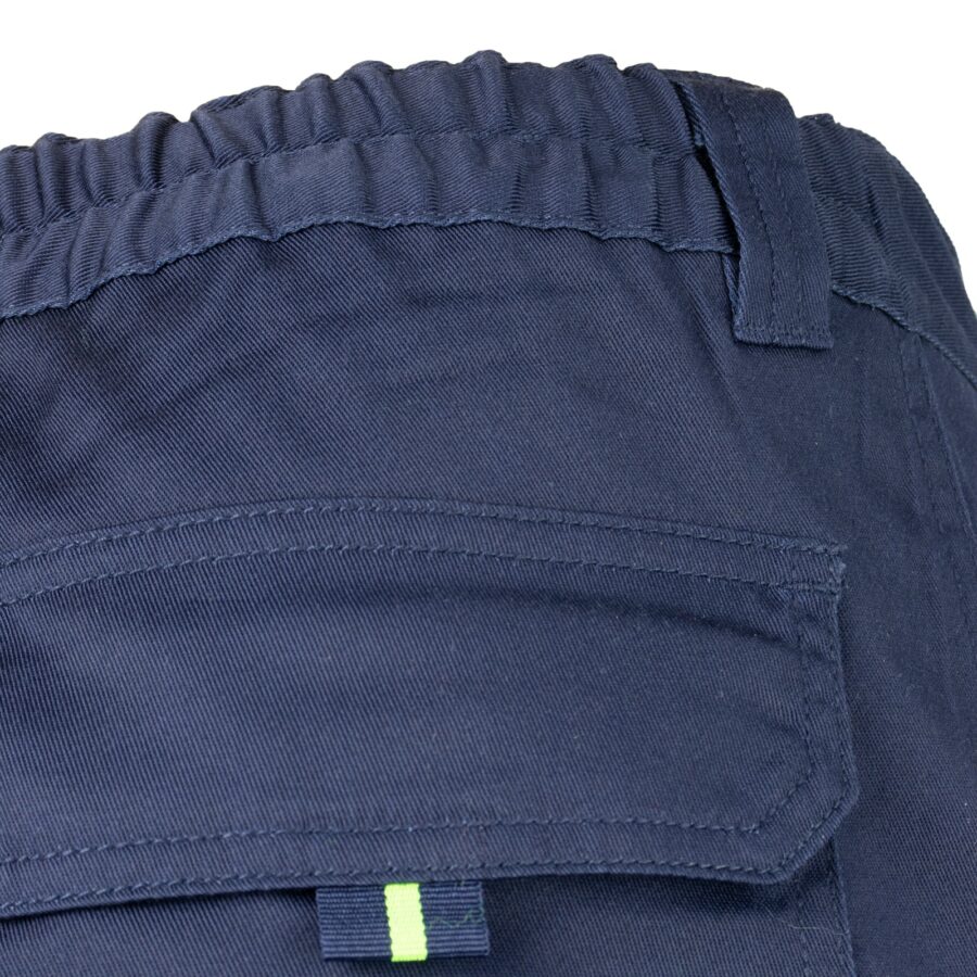 Reflexní kalhoty s elastanem MANNLAND HIVIS NAVY