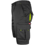 Montérkové kraťasy s elastanem MANNLAND BLACK YELLOW