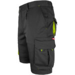 Montérkové kraťasy s elastanem MANNLAND BLACK YELLOW