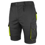 Montérkové kraťasy s elastanem MANNLAND BLACK YELLOW
