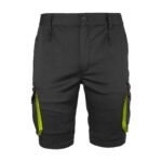 Montérkové kraťasy s elastanem MANNLAND BLACK YELLOW