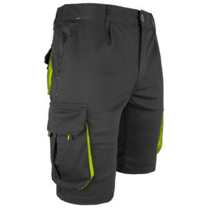 Montérkové kraťasy s elastanem MANNLAND BLACK YELLOW