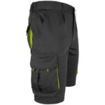 Montérkové kraťasy s elastanem MANNLAND BLACK YELLOW