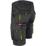 Montérkové kraťasy s elastanem MANNLAND BLACK YELLOW