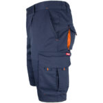 Montérkové kraťasy s elastanem MANNLAND NAVY ORANGE