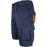 Montérkové kraťasy s elastanem MANNLAND NAVY ORANGE