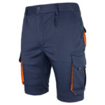 Montérkové kraťasy s elastanem MANNLAND NAVY ORANGE