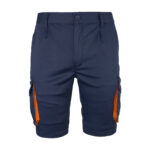 Montérkové kraťasy s elastanem MANNLAND NAVY ORANGE