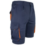 Montérkové kraťasy s elastanem MANNLAND NAVY ORANGE
