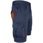 Montérkové kraťasy s elastanem MANNLAND NAVY ORANGE