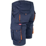 Montérkové kraťasy s elastanem MANNLAND NAVY ORANGE