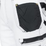Pracovní džínové kalhoty strečové JEANS WORK WHITE