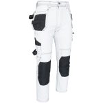 Pracovní džínové kalhoty strečové JEANS WORK WHITE