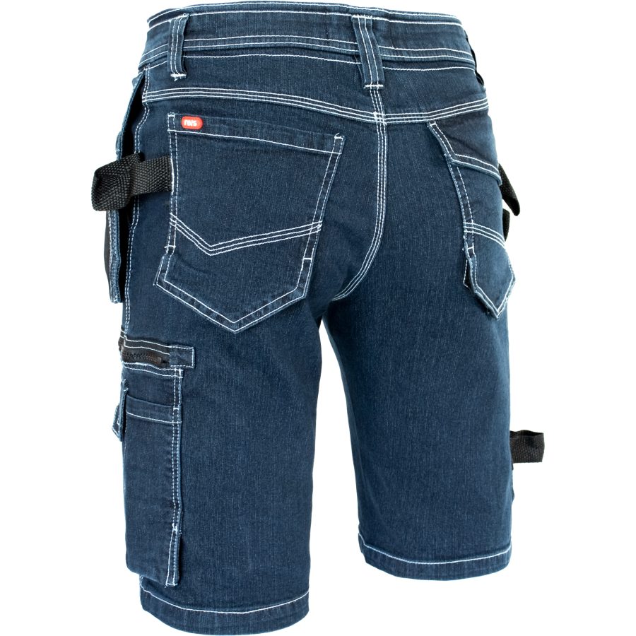 Pracovní džínové kraťasy JEANS WORK BLUE