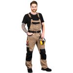 Letní strečové pracovní kalhoty s laclem DESERT