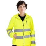 Dámská fleecová reflexní mikina s kapucí MANTIS HOOD HIVIS