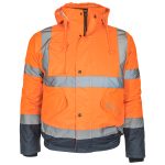 Reflexní zimní bunda BLUE BOMB ORANGE