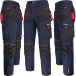 Pracovní montérky do pasu PROFI NAVY RED 2.0