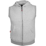 Tepláková vesta s kapucí ACTIV GREY