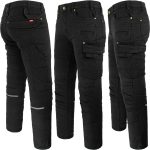 Pracovní džínové kalhoty strečové JEANS STRETCH BLACK