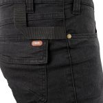 Pracovní džínové kalhoty strečové JEANS STRETCH BLACK