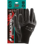 Máčené zimní pracovní rukavice BLACK WIN
