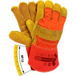 Kombinované kožené pracovní rukavice GOLDINO LONG