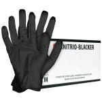 Černé nitrilové bezpudrové rukavice 100ks BLACKER